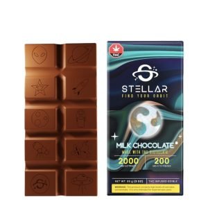 STELLAR MILK CHOCOLATE BAR – 2000MG