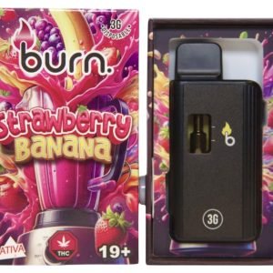 BURN STRAWBERRY BANANA 3 GRAM DISPOSABLE – SATIVA | SALE: 3 FOR $150