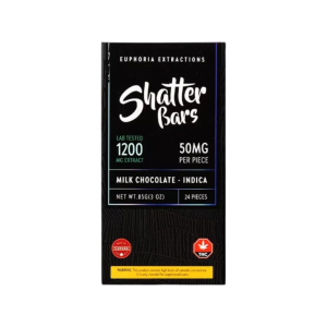 COOKIES AND GREEN SHATTER BAR – INDICA 1200MG