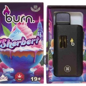 BURN SHERBERT 3 GRAM DISPOSABLE – INDICA | SALE: 3 FOR $150