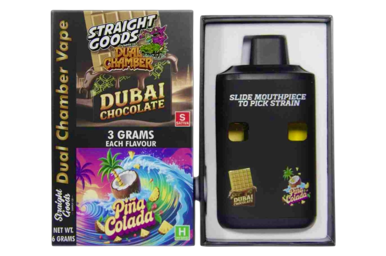 STRAIGHT GOODS 6 GRAM DUAL CHAMBER DISPOSABLE