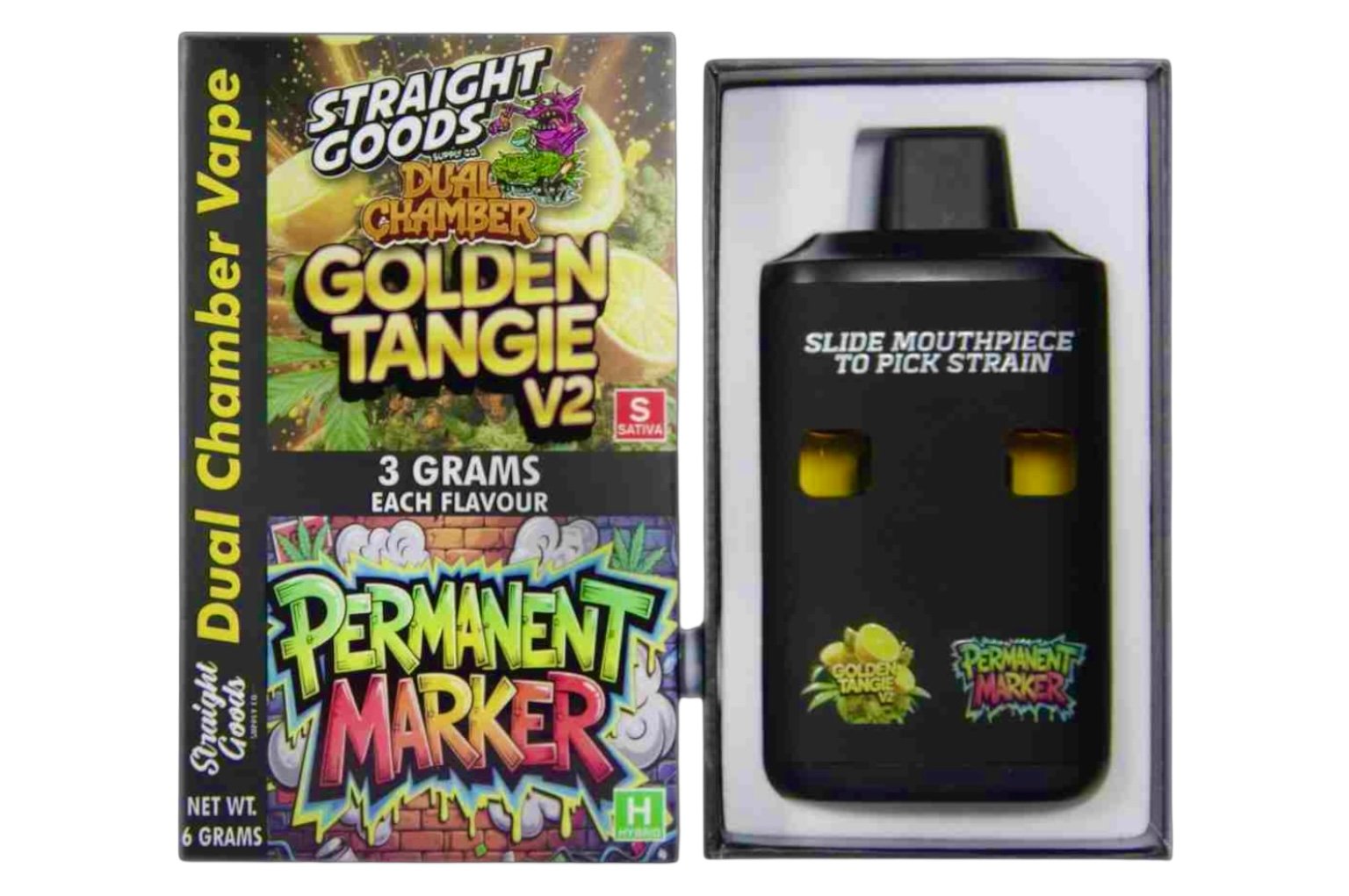 STRAIGHT GOODS 6 GRAM DUAL CHAMBER DISPOSABLE