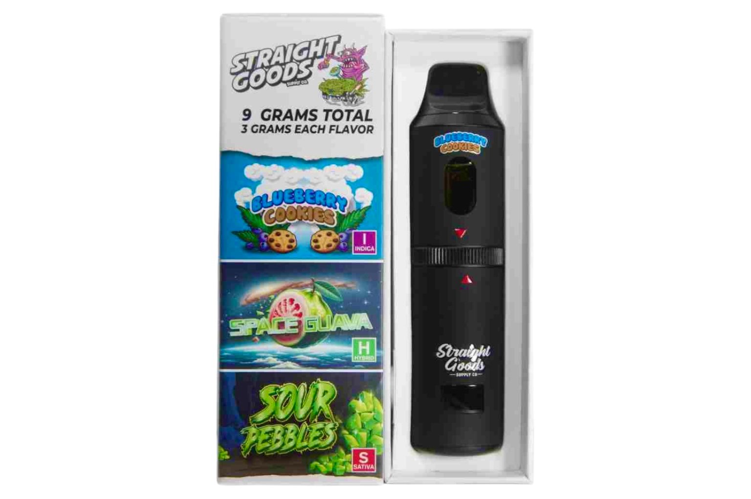 STRAIGHT GOODS 9 GRAM DUAL CHAMBER DISPOSABLE