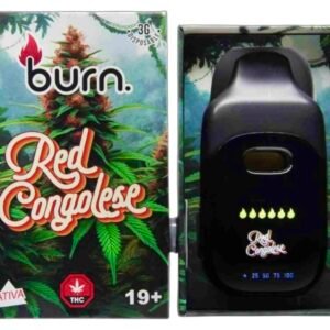 BURN RED CONGOLESE 3 GRAM DISPOSABLE – SATIVA | SALE: 3 FOR $150
